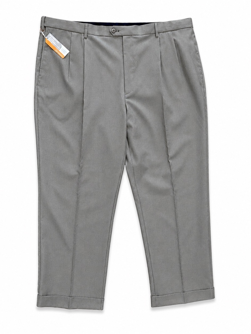 NWT Savane Select Edition Big & Tall Pleated Dress Pants Taupe 48x28